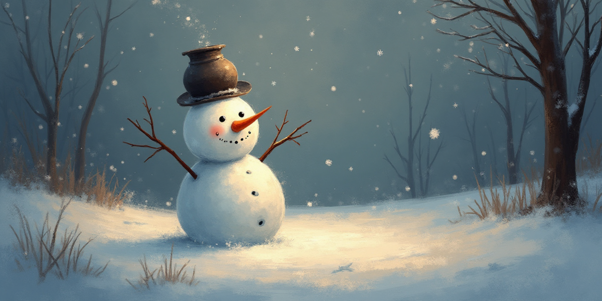 Sněhulák se kutálí, Vánoce jsou za pár dní..