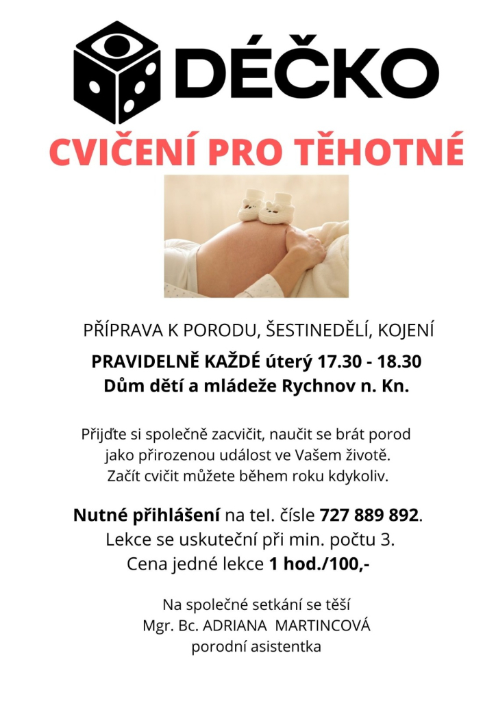 Cvičení pro těhotné - opět otevřeno 