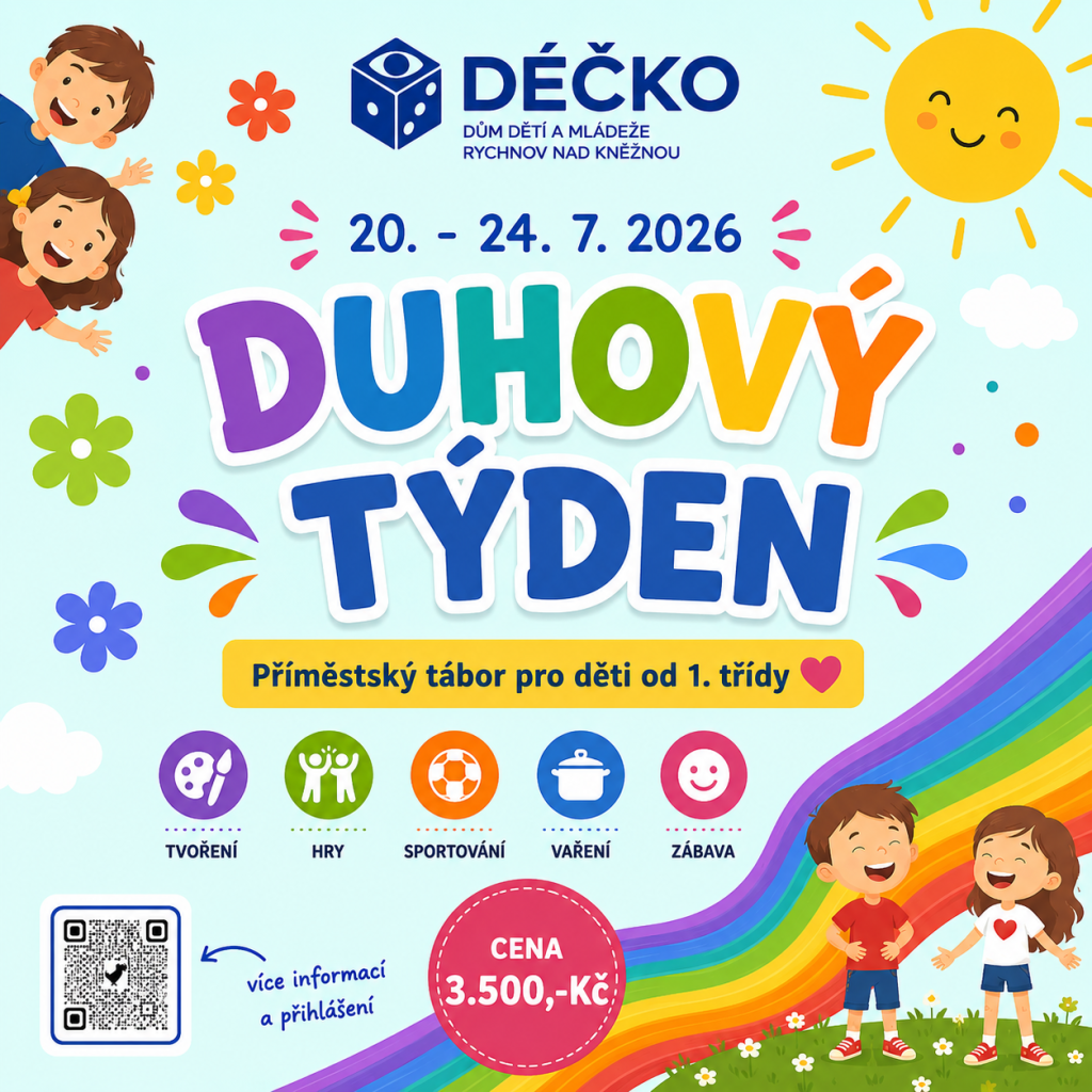 DUHOVÝ TÝDEN - příměstský tábor plný barev