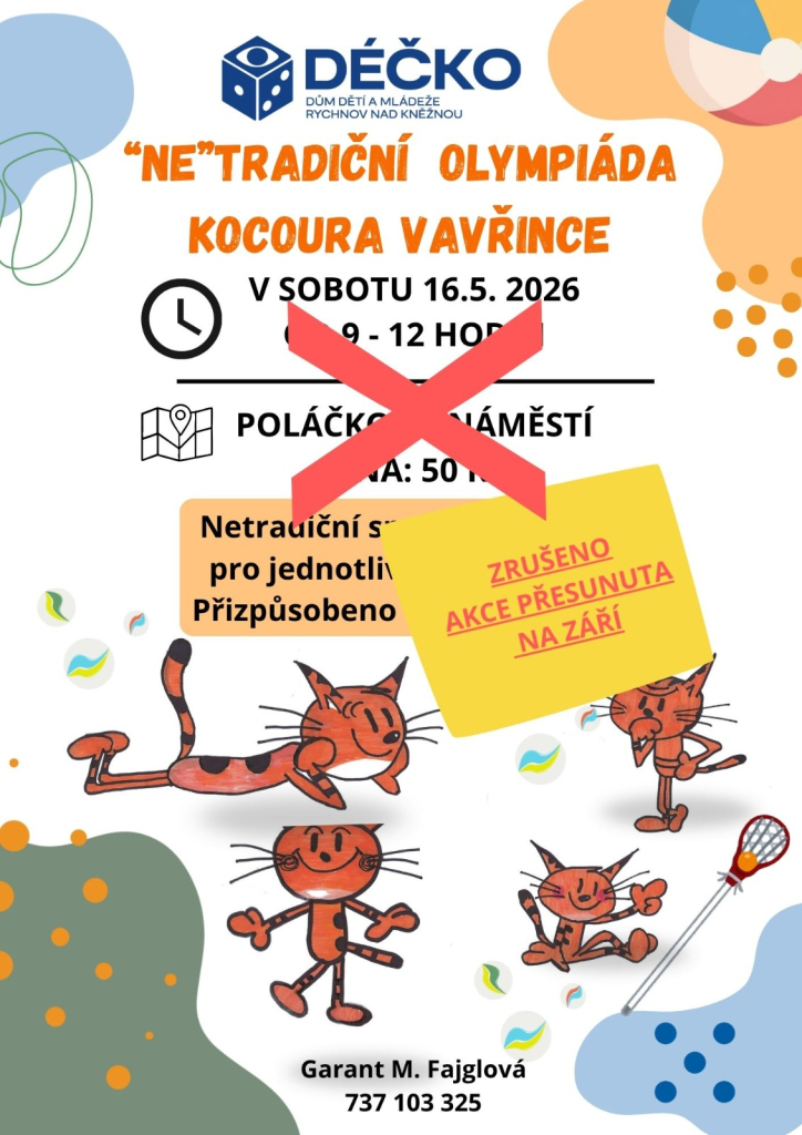 Olympiáda přesunuta - prší!