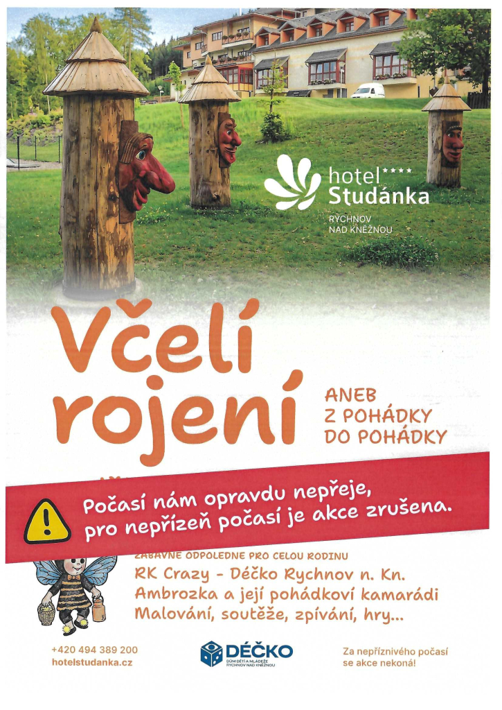 Včelí rojení přesunuto - prší!