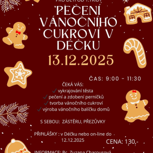 PEČENÍ VÁNOČNÍHO CUKROVÍ V DÉČKU