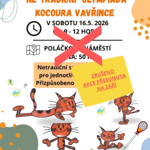 Olympiáda přesunuta - prší!
